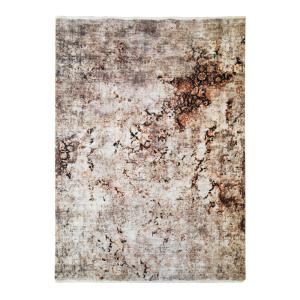 Tapis extra-doux effet peinture beige 120x170