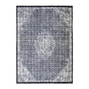 Tapis extra-doux motif médaillon vintage bleu 120x170