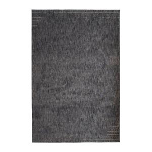 Tapis extra-doux motif usé gris noir 120x170