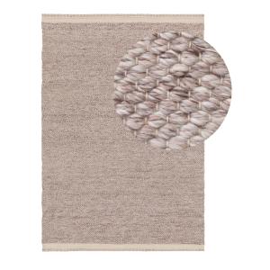 Tapis fabriqué à partir de matériaux recyclés crème/taupe 8…