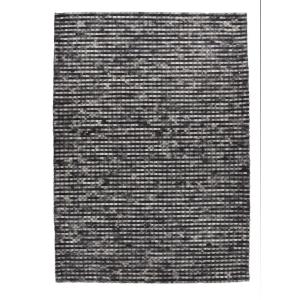 Tapis feutré en laine naturelle fait main anthracite 140x20…