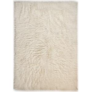 Tapis flokati en laine vierge naturel 190x290 cm