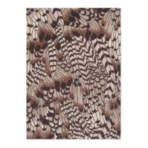 Tapis floral design en laine multicolore 140x200