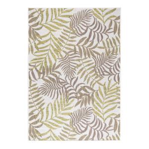 Tapis floral design en polypropylène beige 120x170