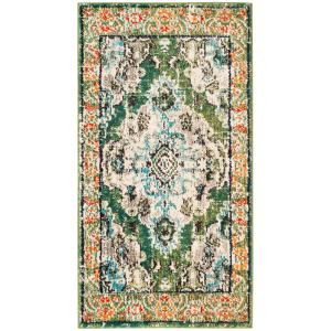 Tapis Forest Green / Light Blue 61 X 91 cm