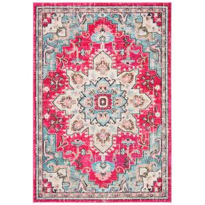 Tapis Fuchsia/Bleu 91 X 152 cm