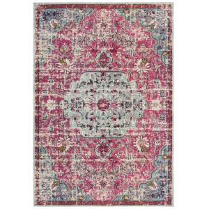 Tapis fuchsia/sarcelle 244 x 305 cm
