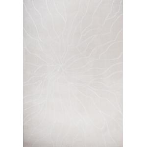 Tapis géométrique à poils ras - crème - 200x290 cm