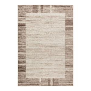 Tapis géométrique contemporaine en polypropylène beige 120x…