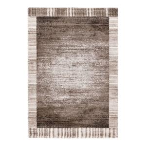 Tapis géométrique contemporaine en polypropylène taupe 120x…