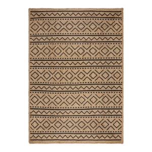 Tapis géométrique design en jute naturel 120x170