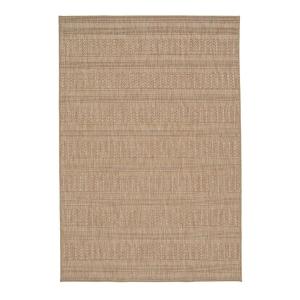 Tapis géométrique design en polypropylène marron 160x230