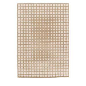 Tapis géométrique en relief - 160x230cm Beige Polypropylène…