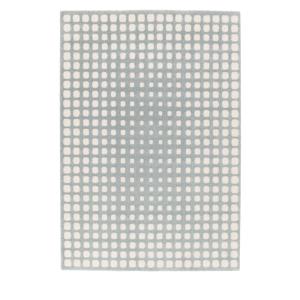 Tapis géométrique en relief - 200x290cm Bleu glacier Polypr…