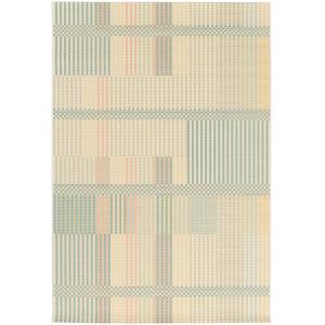 Tapis géométrique extérieur-intérieur dans des tons pastel…