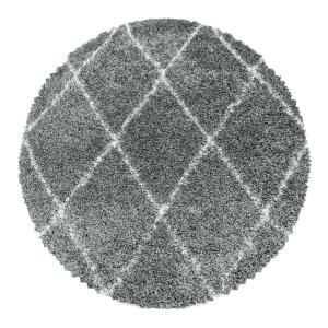 Tapis géométrique scandinave en polypropylène gris Ø 160