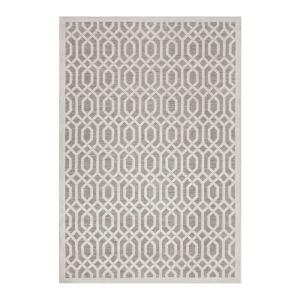 Tapis géométrique scandinave en polypropylène naturel 120x1…