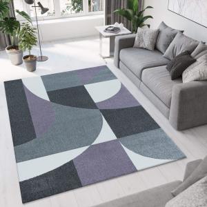 Tapis géométrique violet 120x170cm