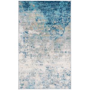Tapis Gris/Bleu 122 X 183 cm