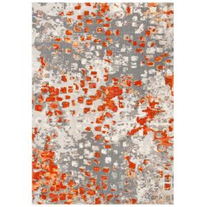 Tapis Gris / Orange 235 X 305 cm