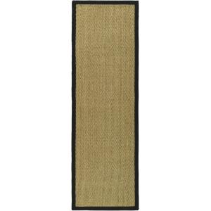 Tapis Herbe de mer Natural / Black 61 X 91 cm