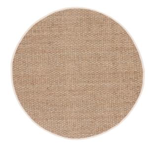 Tapis herbe de mer naturel / ivoire 122 x 122 cm