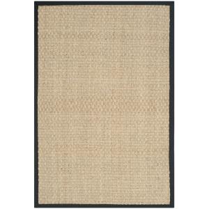 Tapis Herbe de mer Naturel/Noir 122 X 183 cm