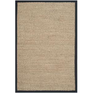 Tapis Herbe de mer Naturel/Noir 60 X 90