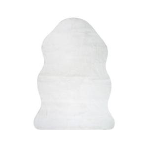 Tapis imitation fourrure blanc 130x190