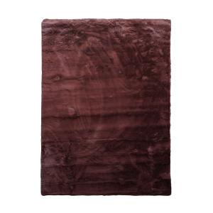 Tapis imitation fourrure extra-doux marron foncé 120x160