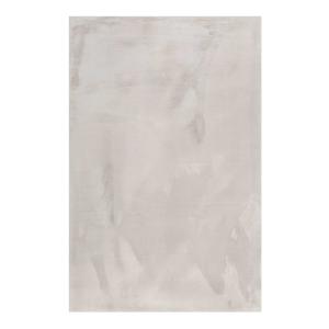 Tapis imitation fourrure lapin doux gris clair pour salon 2…