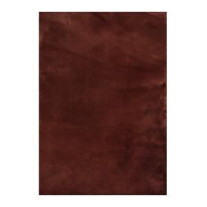 Tapis imitation fourrure lapin doux tufté bordeaux 120x170