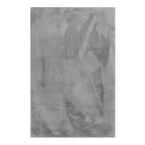 Tapis imitation fourrure lapin doux tufté gris salon, chamb…