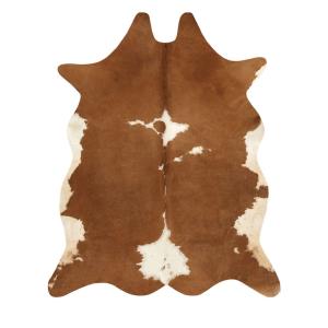 Tapis imitation peau de vache - 155x190cm Marron Polyester