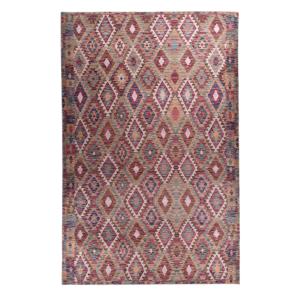 Tapis imprimé en motif kelim vintage - multicolore 140x200…