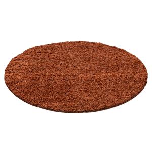 Tapis intérieur à poils longs Terracotta-80x80