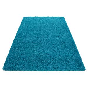 Tapis intérieur à poils longs Turquoise-300x400