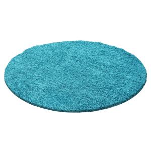 Tapis intérieur à poils longs Turquoise-80x80