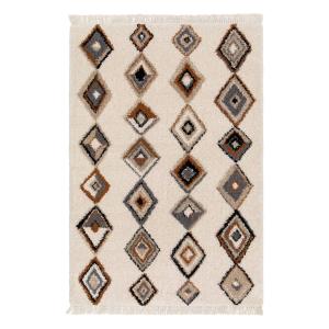 Tapis intérieur avec motifs ethniques, beige