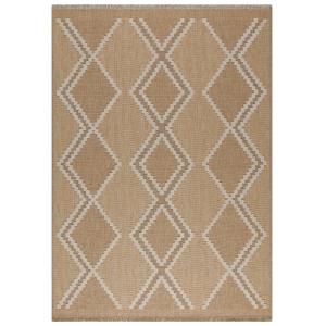 Tapis intérieur et extérieur aspect jute scandinave jaune -…