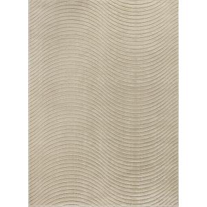 Tapis Intérieur/Extérieur à Motifs 3D en Relief Beige 200x2…