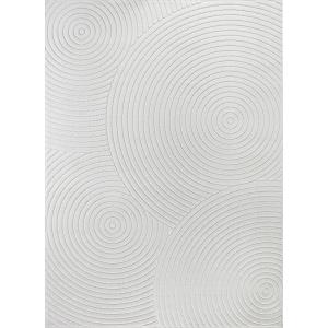 Tapis Intérieur/Extérieur à Motifs 3D en Relief Blanc 200x2…