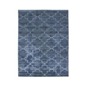 Tapis intérieur extérieur à motifs arabesques bleu 133x180…