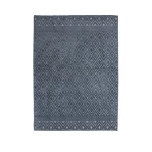 Tapis intérieur extérieur à motifs losanges bleu 133x180