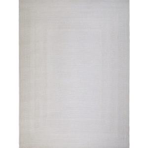 Tapis intérieur extérieur aspect jute à motif blanc ivoire…