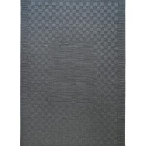 Tapis intérieur extérieur aspect jute gris 190x290