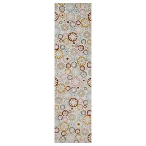 Tapis intérieur/extérieur bohème motif floral pastel 80x230…