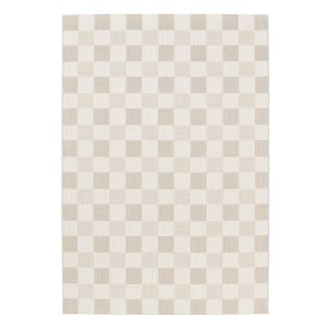 Tapis intérieur/extérieur damier beige 160x230cm