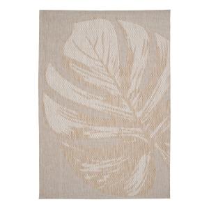 Tapis intérieur extérieur effet sculpté marron 120 x 170
