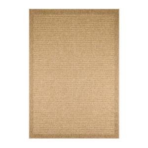 Tapis intérieur/extérieur effet toile de jute beige 160 x 2…